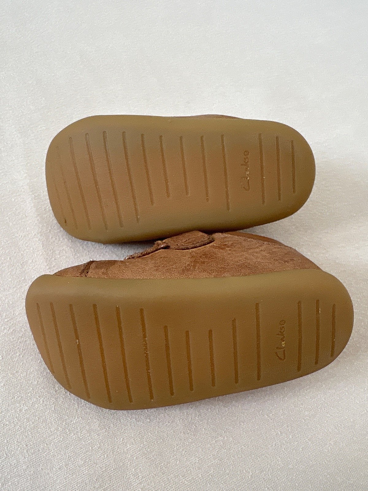 Clarks brown leather baby shoes, photo 2