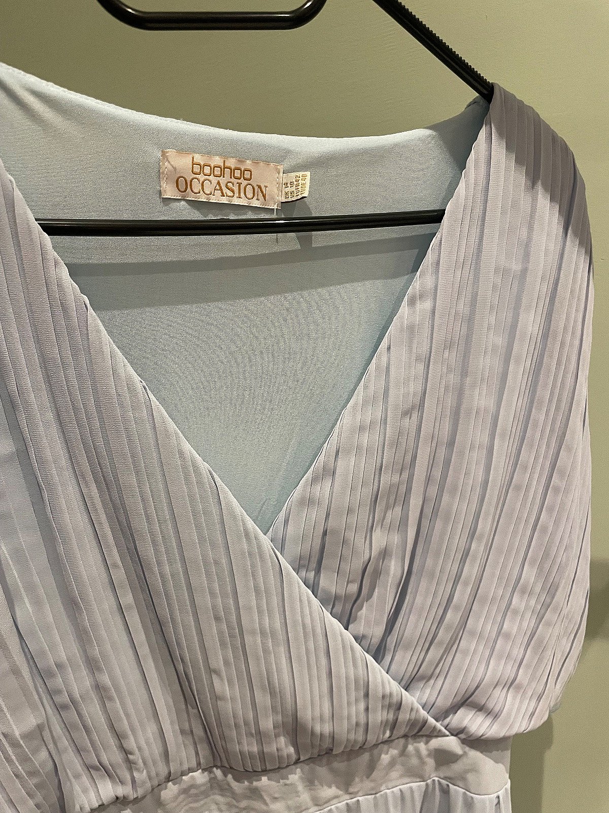 Pleated Light Blue Midi Dress, photo 2