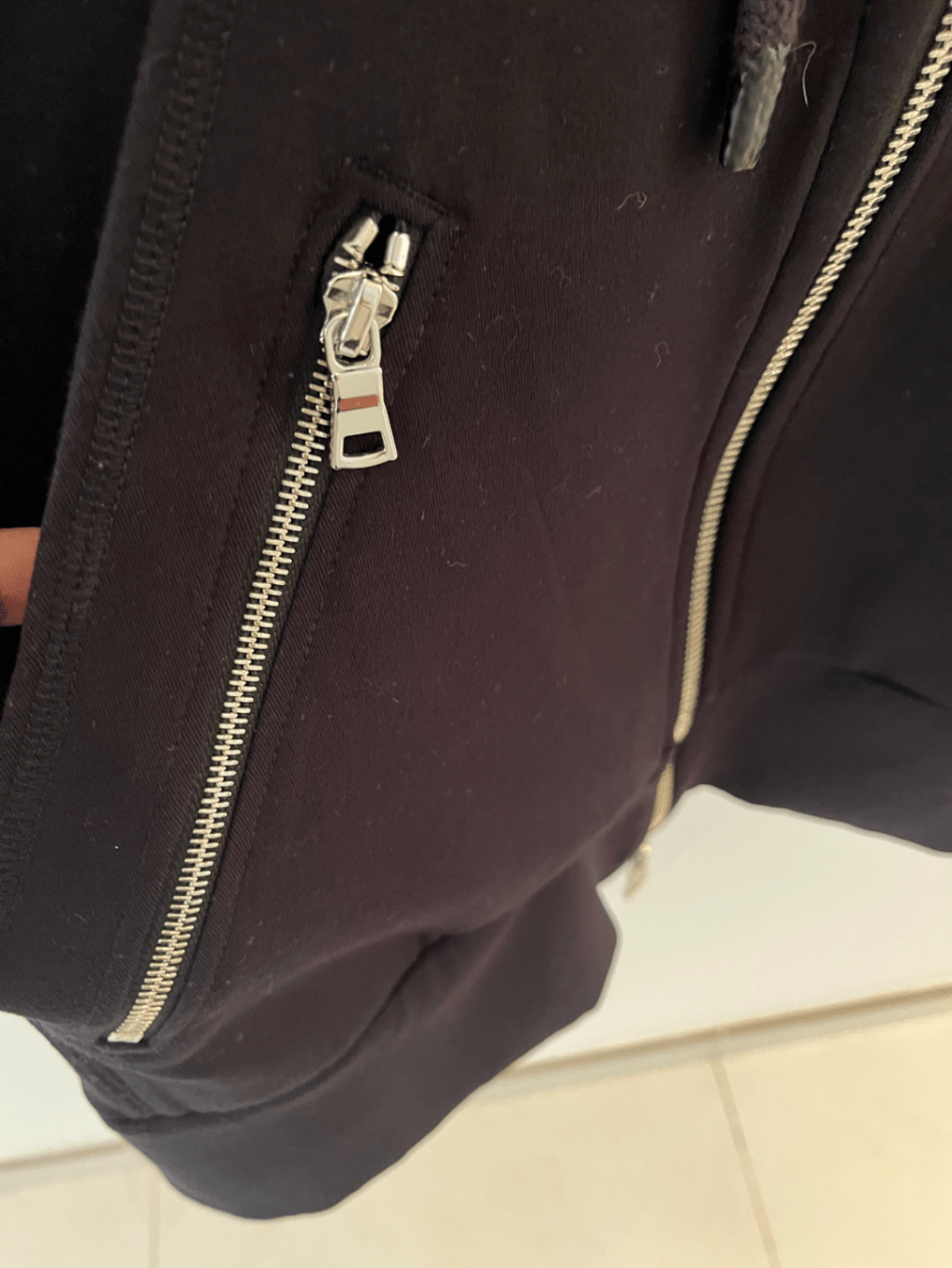 Black Harness Detail Zip Hoodie - photo 4