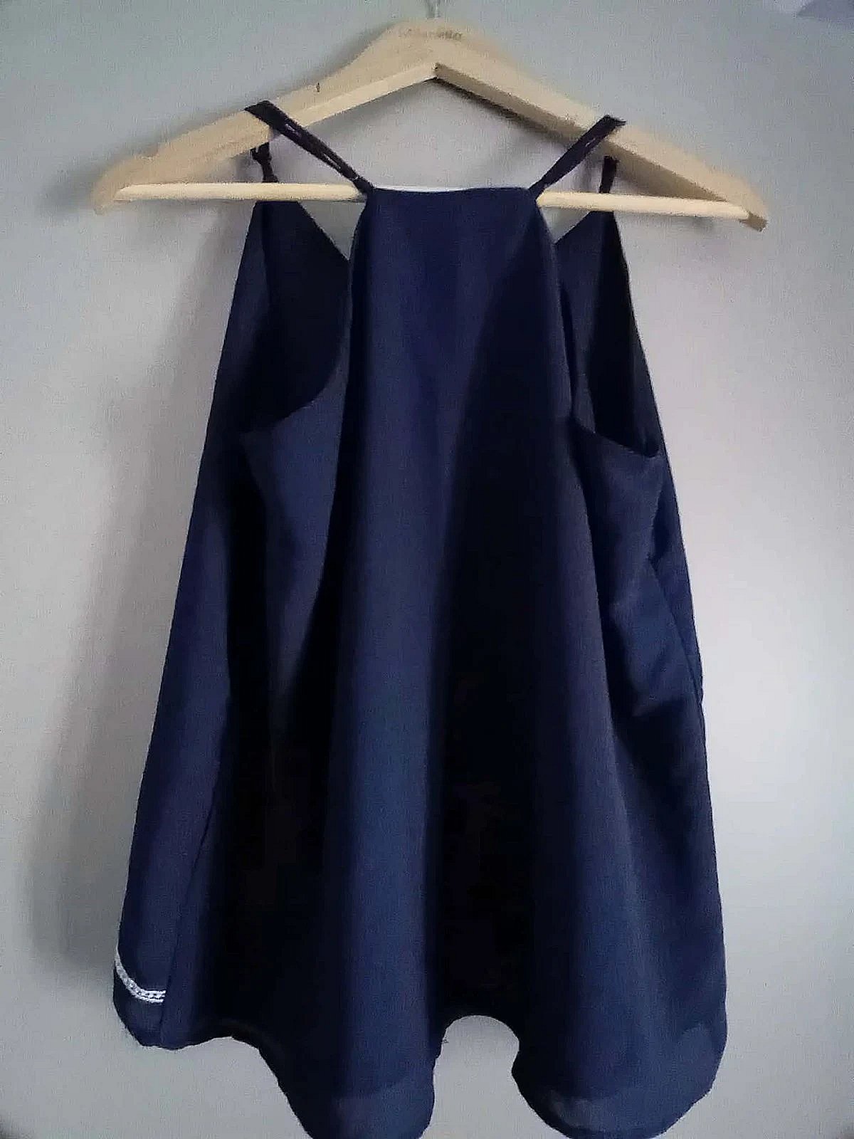 Sinty navy embroidered cami top (Vintage), photo 2