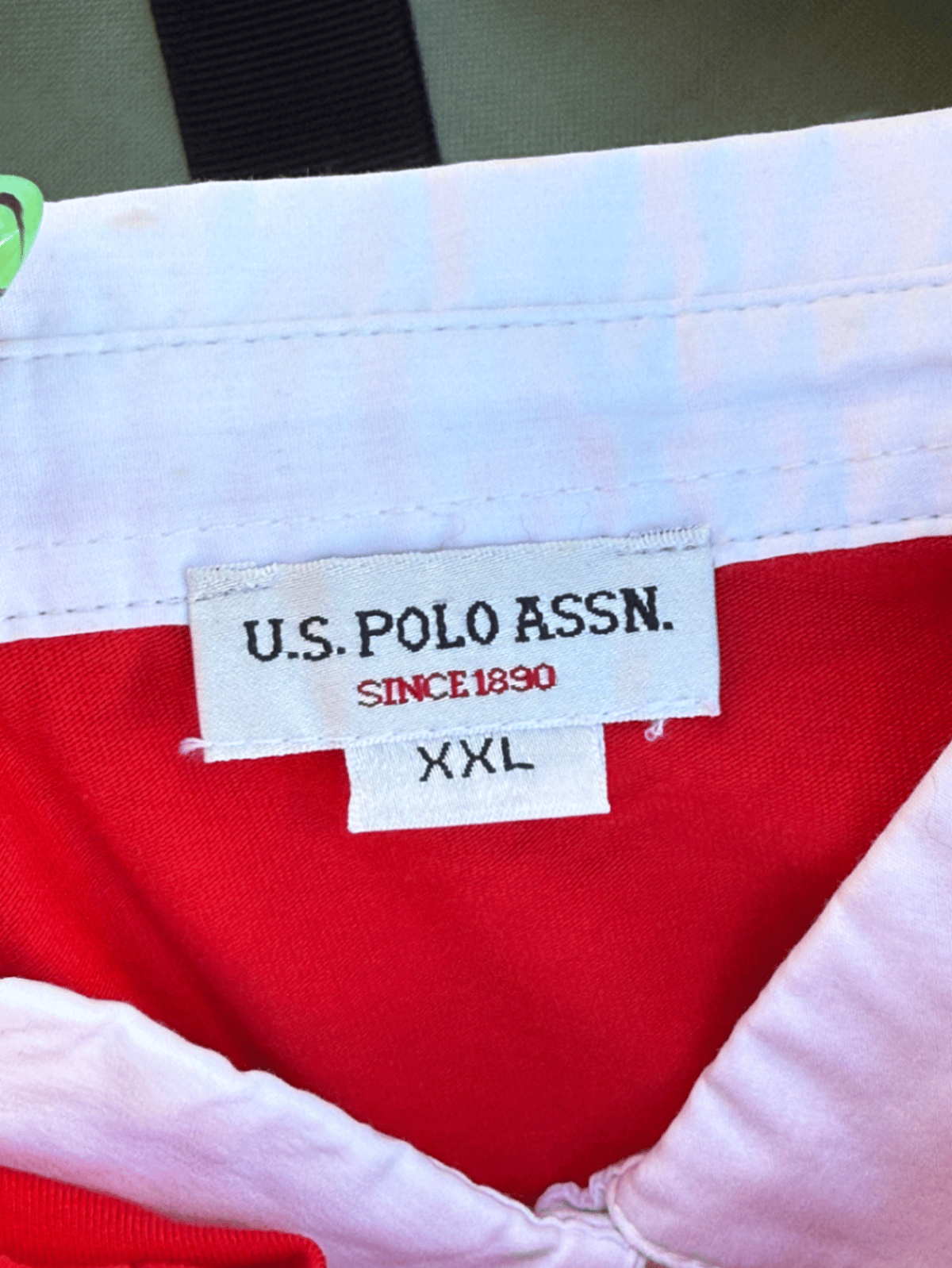 US Polo Red Short Sleeve Polo Shirt - photo 4