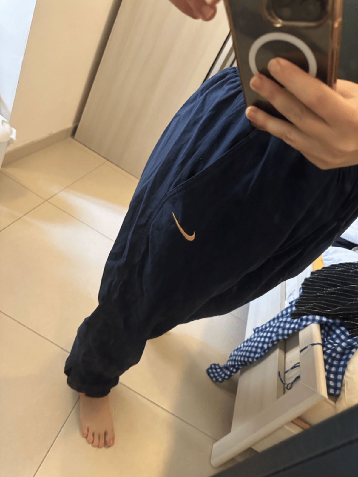 Nike Navy Team Track Trousers, photo 3
