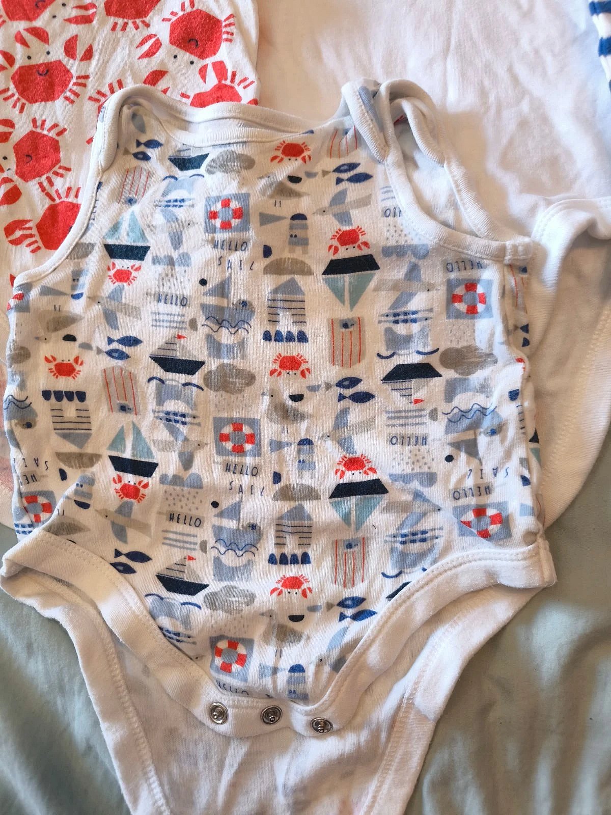Baby boy nautical baby grows, photo 5