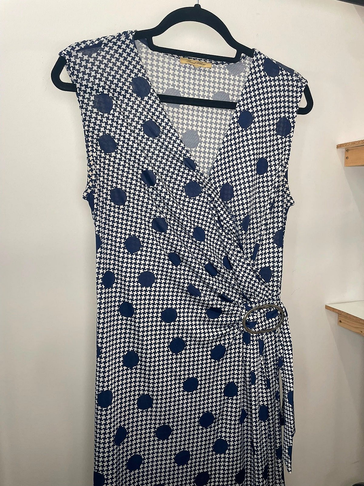 Polka Houndstooth Wrap Dress, photo 7