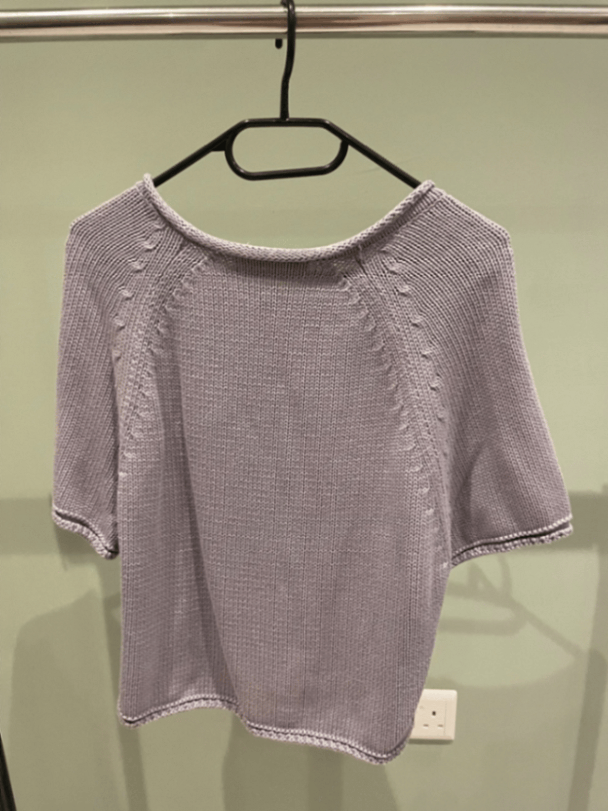 Next lavender knit top, photo 3
