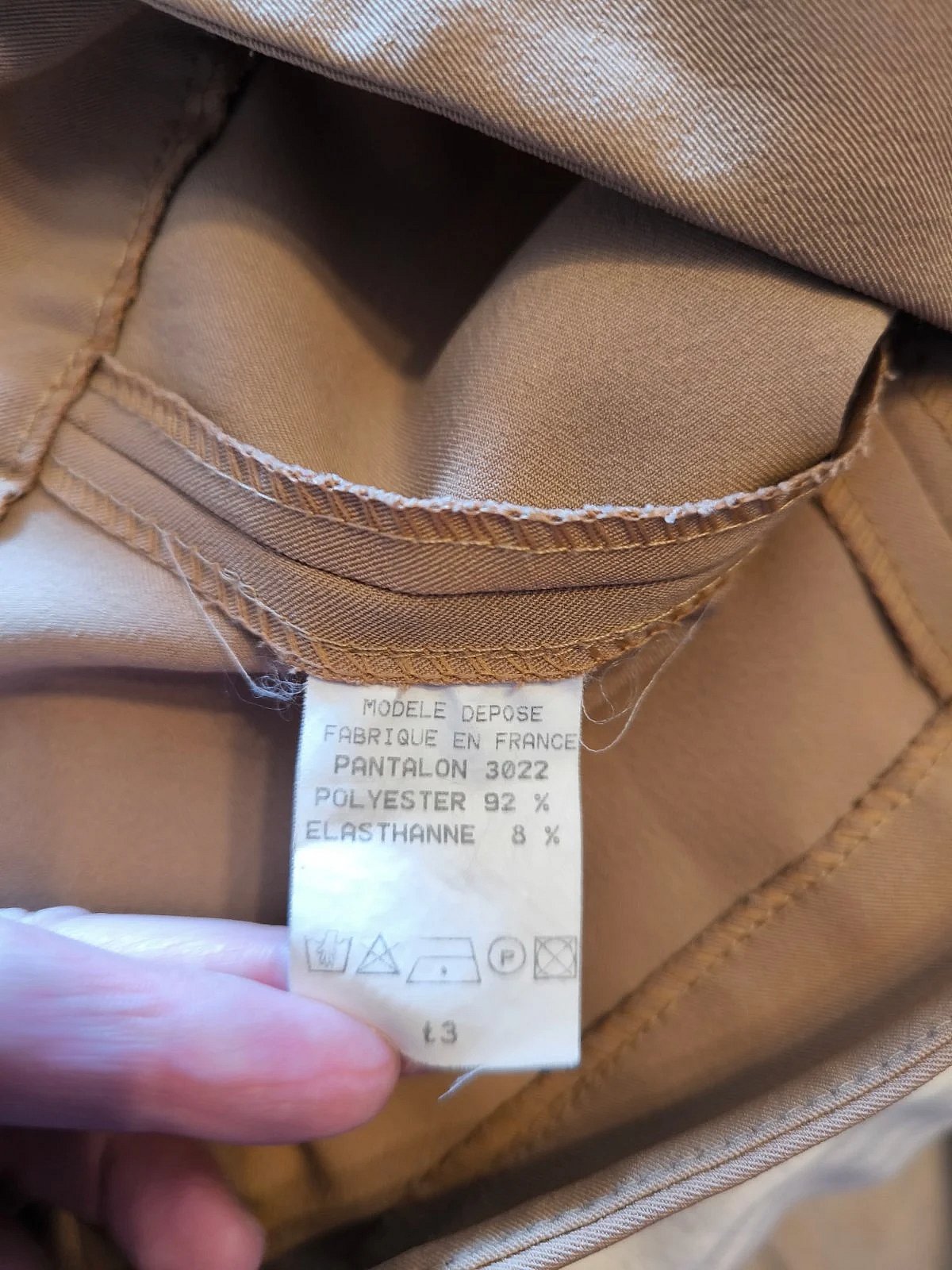 Tailored beige trousers with split, photo 5