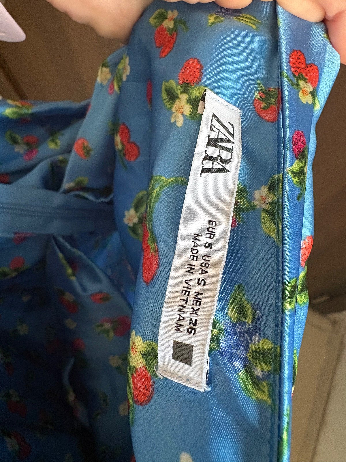 Blue satin Zara dress , photo 4