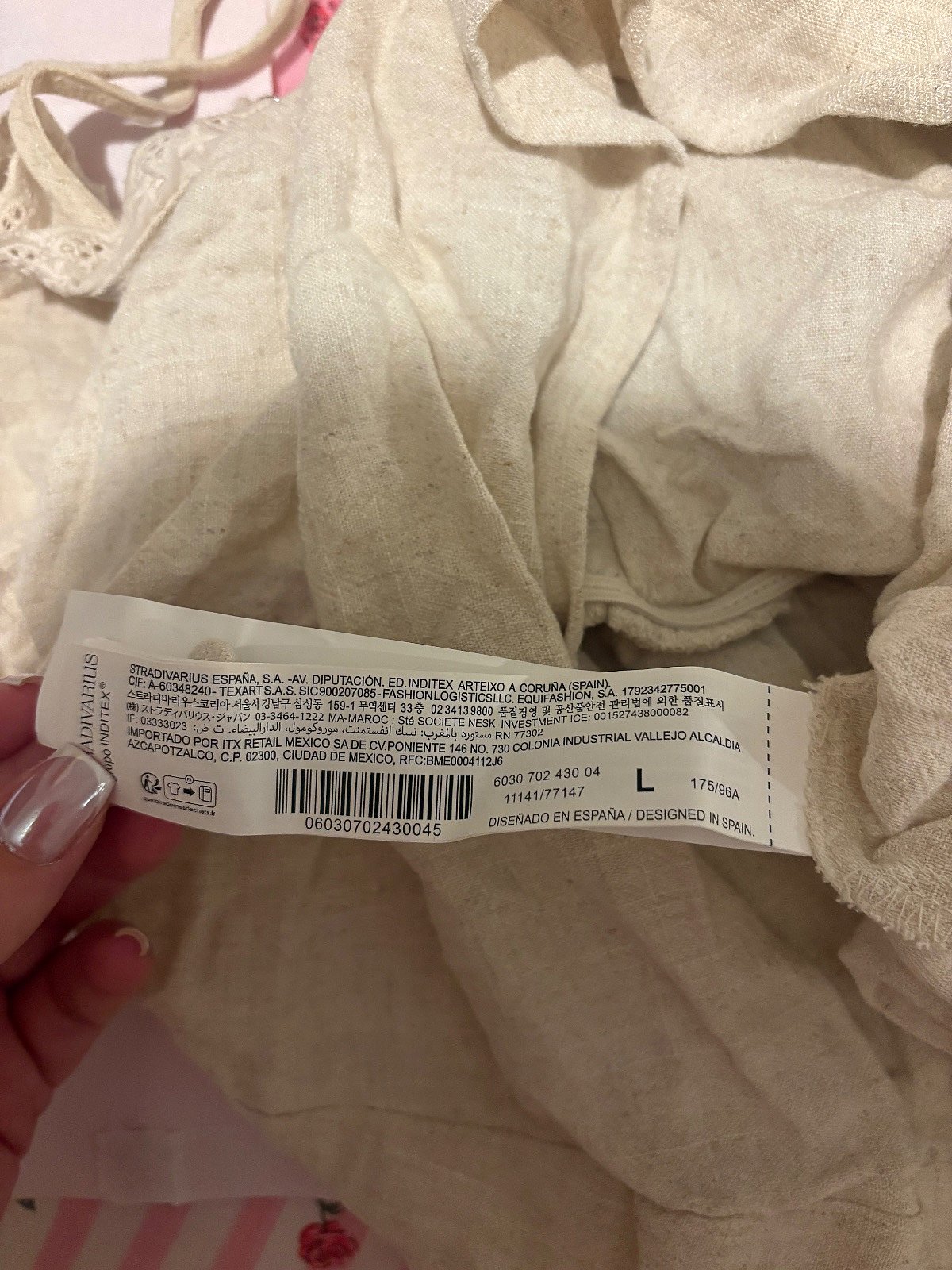 Stradivarius beige linen camisole top, photo 3