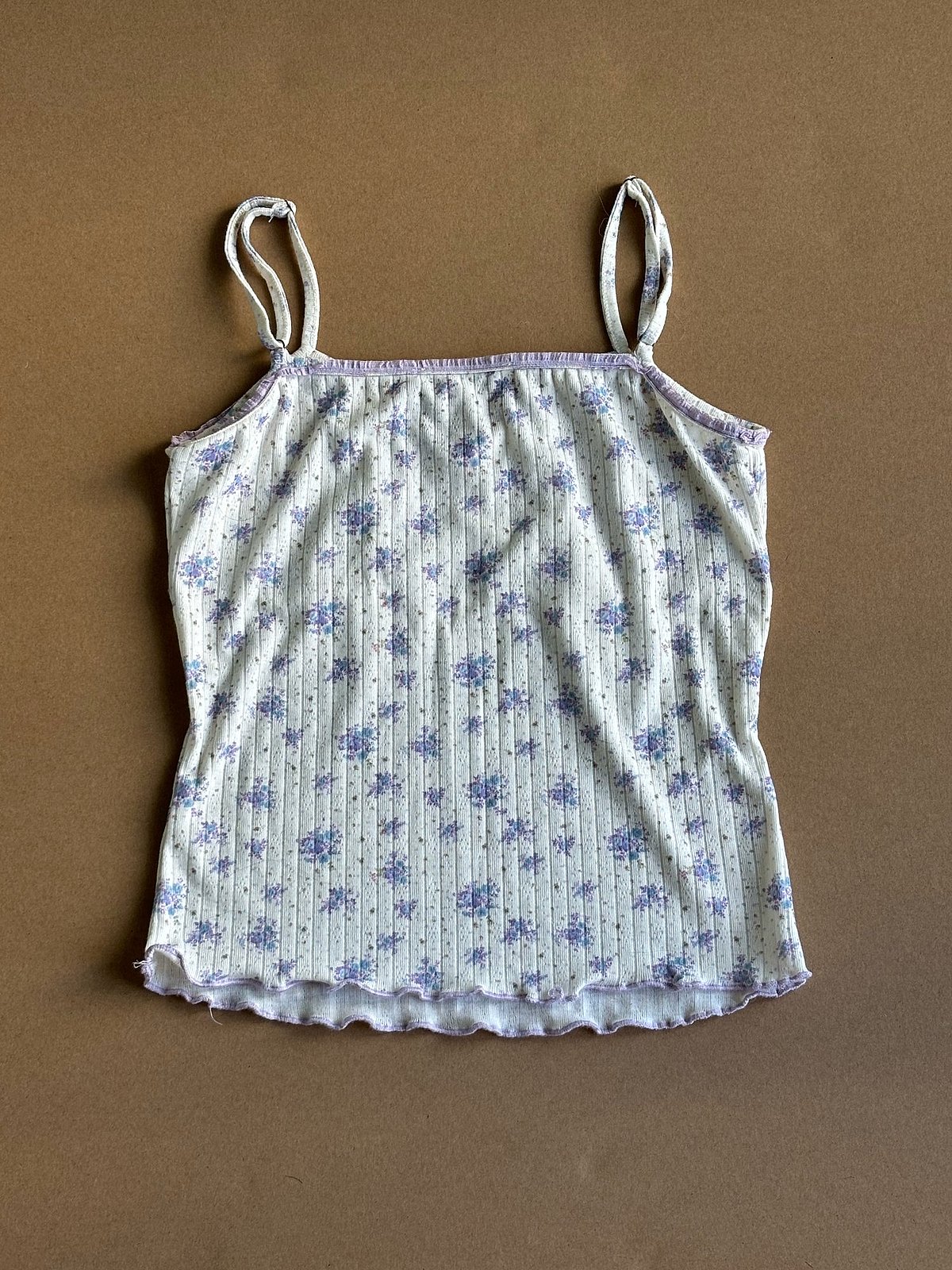 Floral rib cami top, photo 2