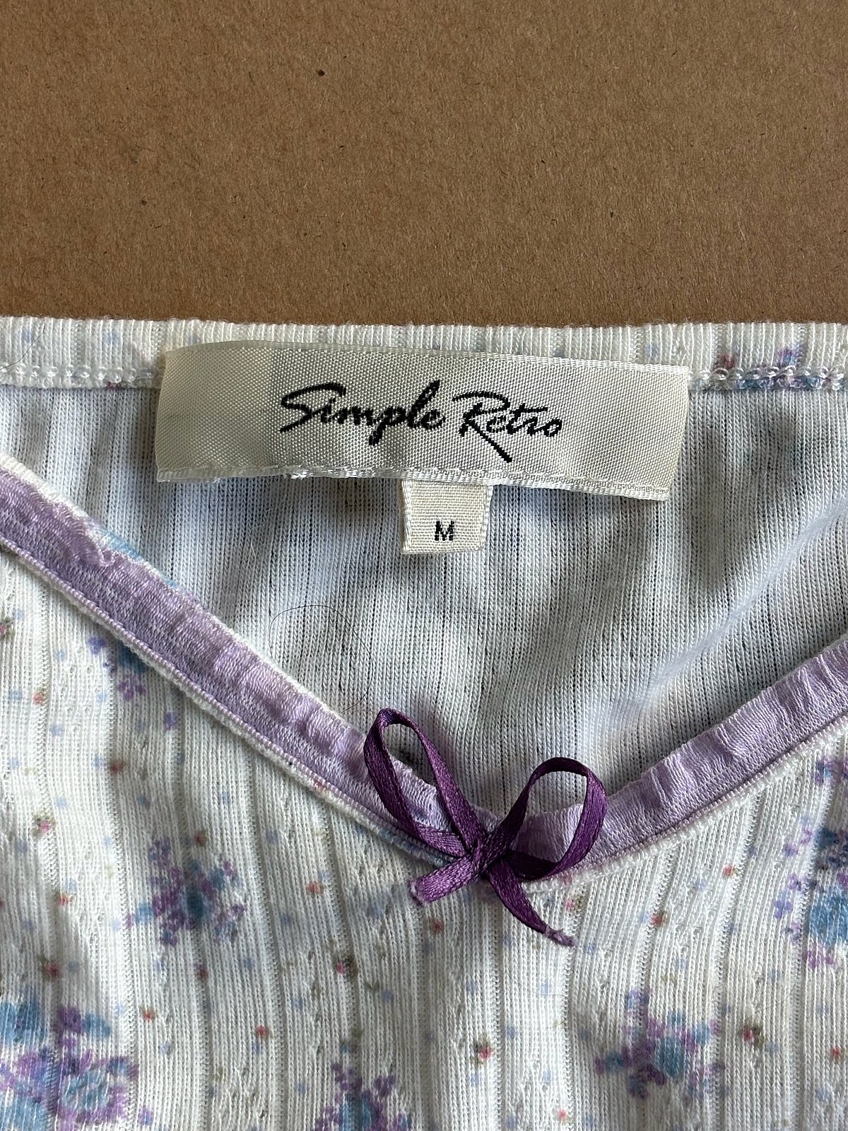 Floral rib cami top, photo 4