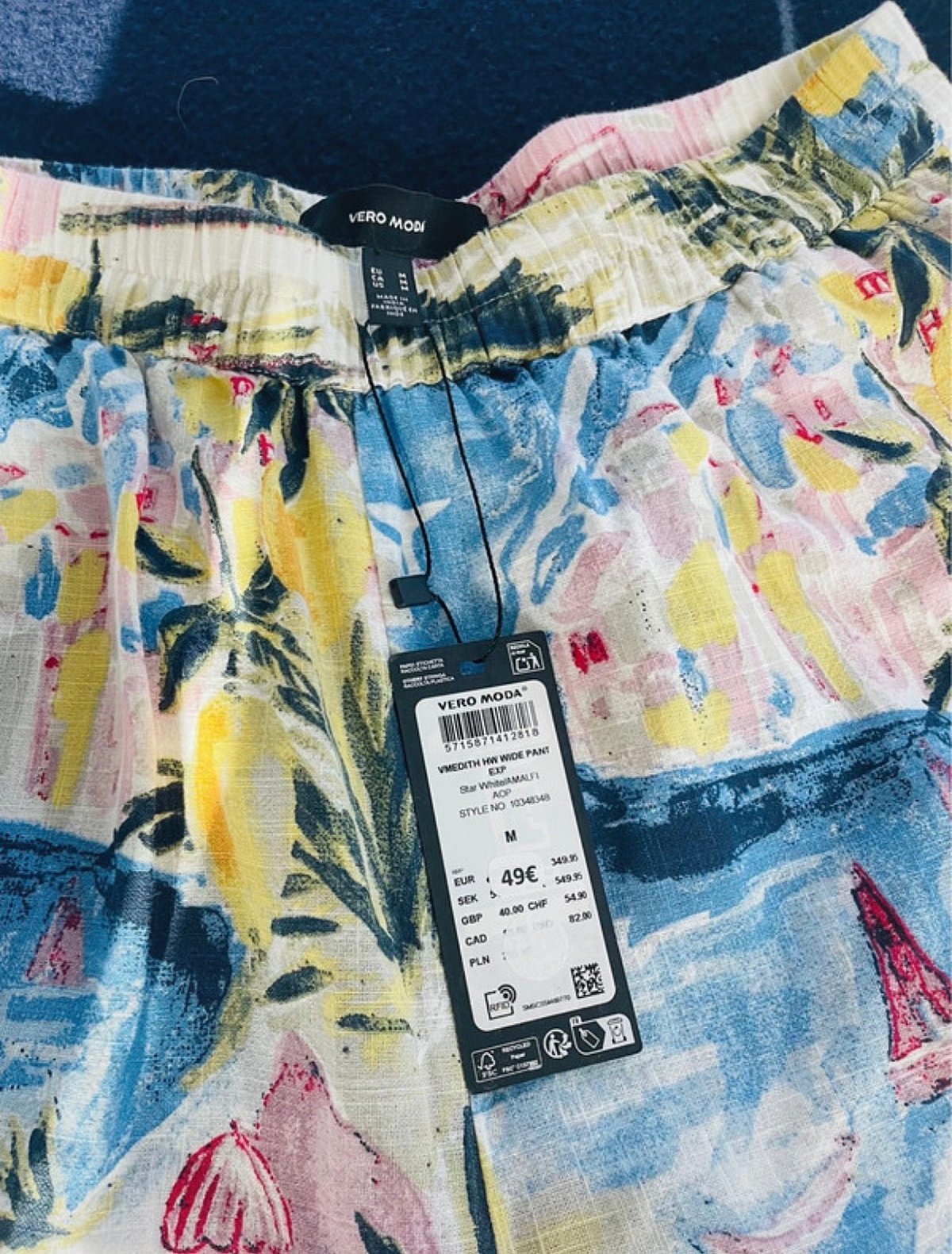 Vero Moda Amalfi Coast Print Wide Trousers, photo 8