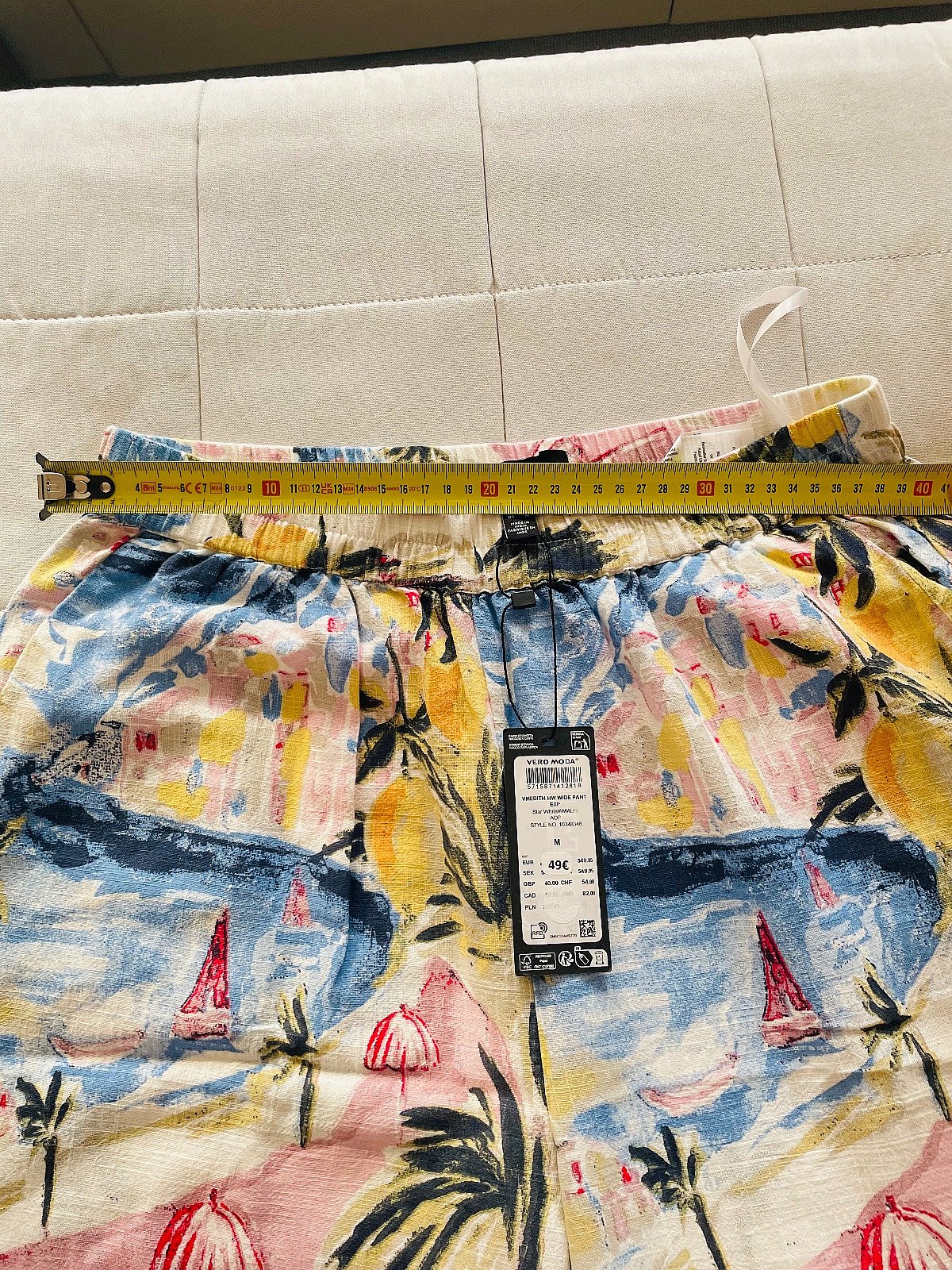 Vero Moda Amalfi Coast Print Wide Trousers, photo 5