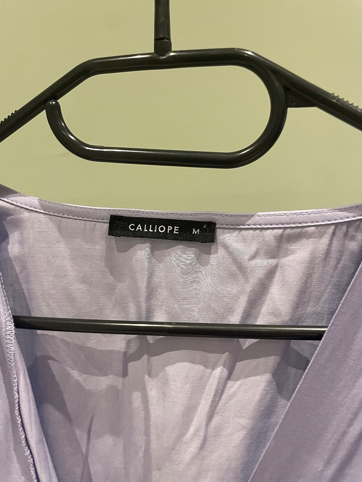Calliope lilac wrap front top, photo 3
