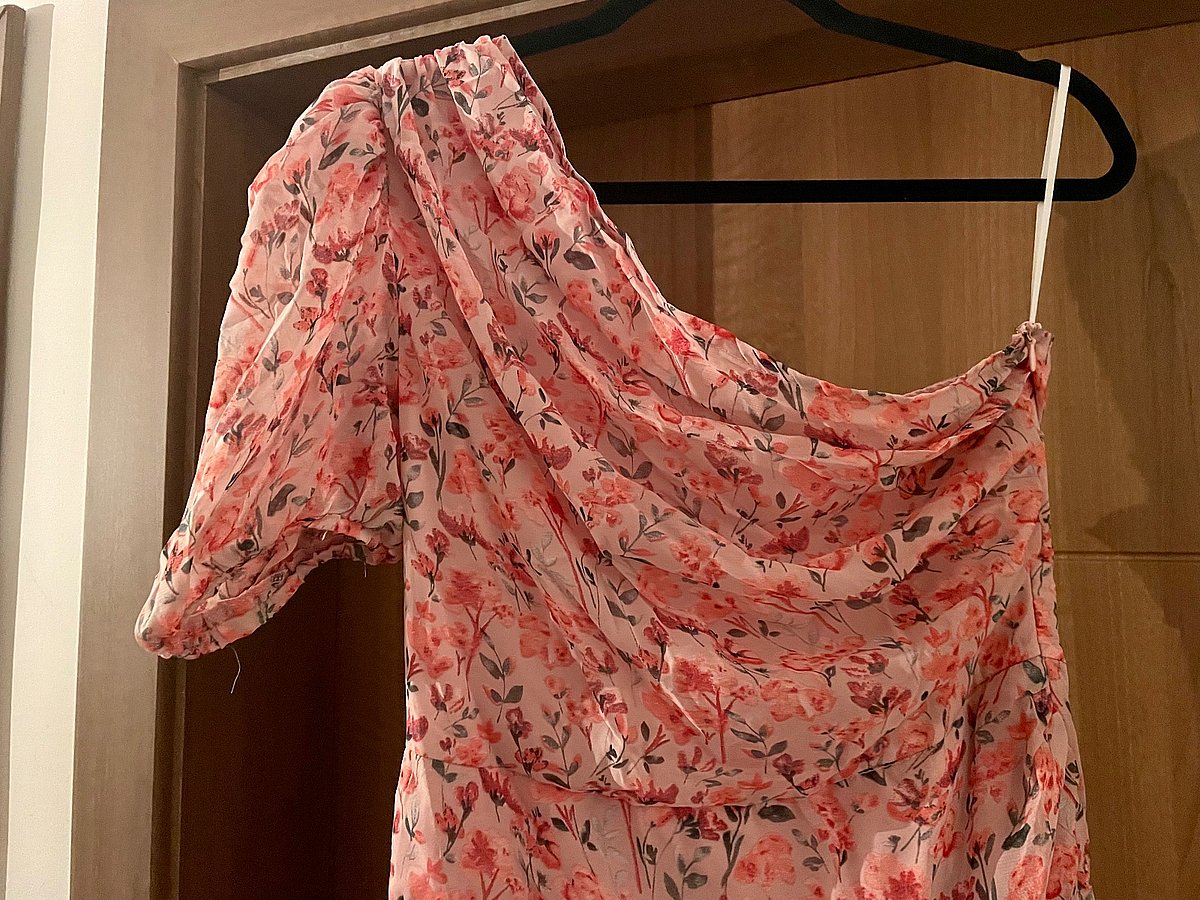 One-Shoulder Floral Ruched Dress, photo 2