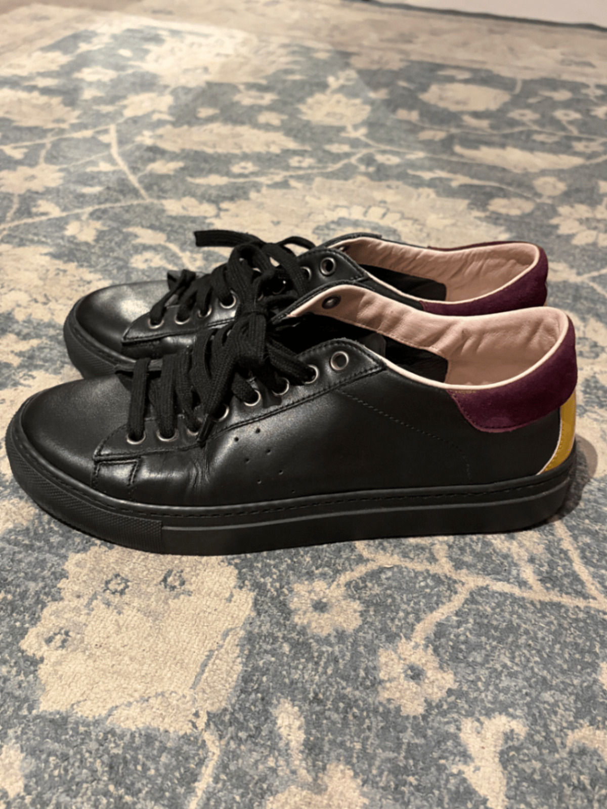 Patrizia Pepe Black Leather Trainers - photo 2