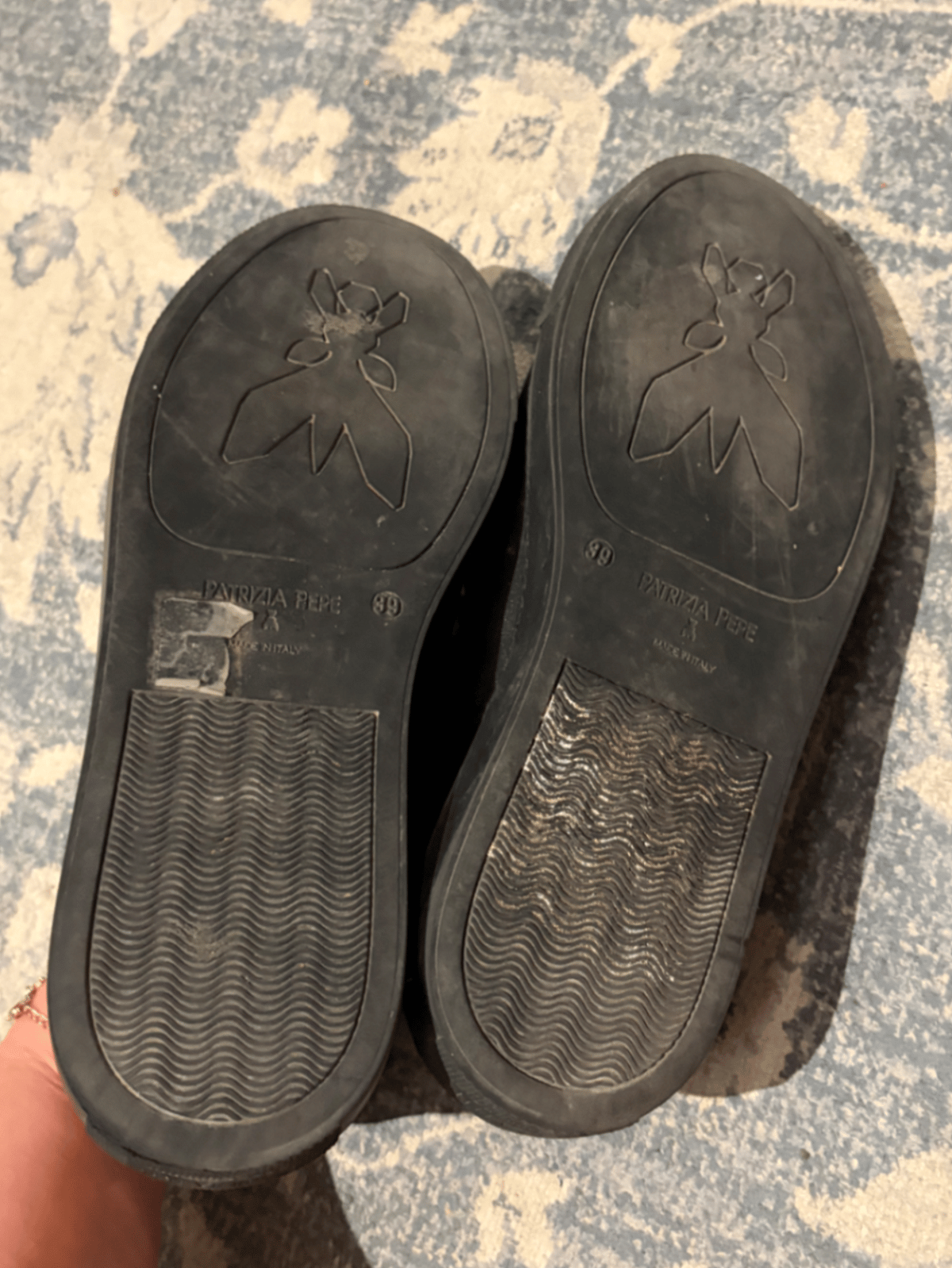 Patrizia Pepe Black Leather Trainers - photo 6
