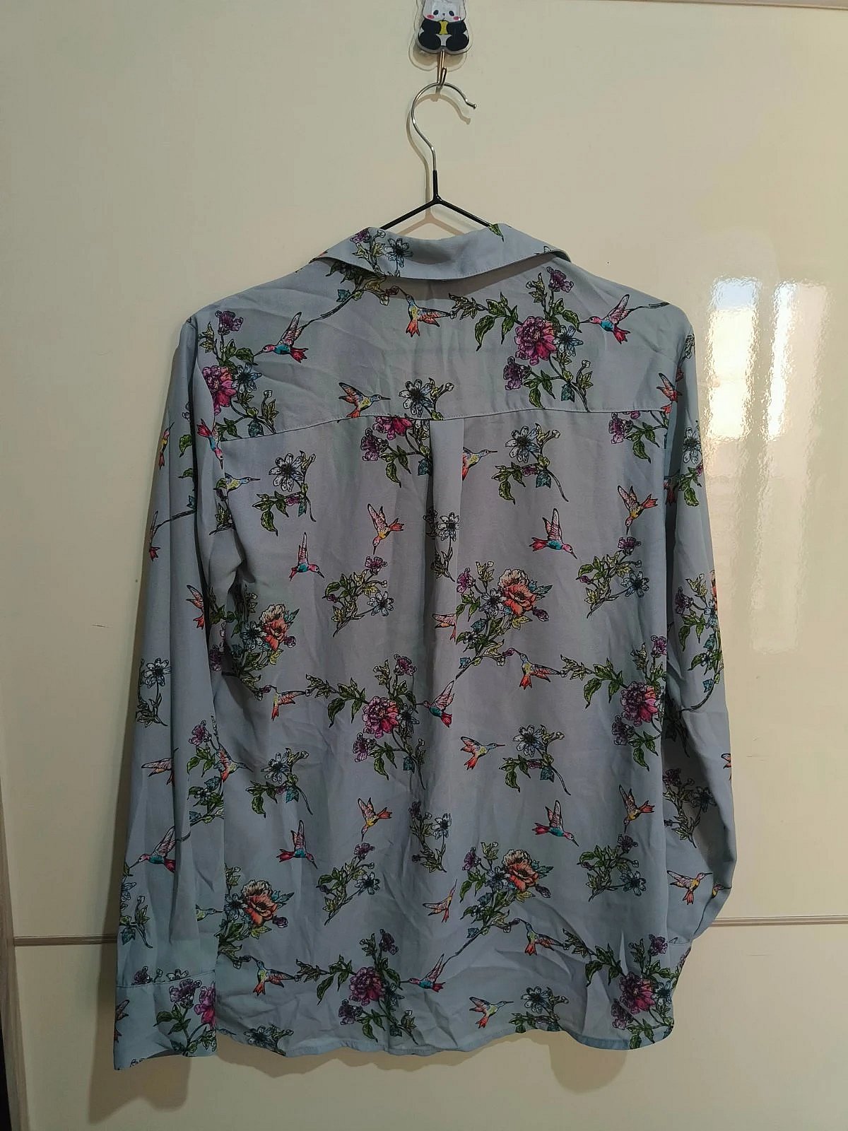 Oasis hummingbird floral print shirt, photo 2