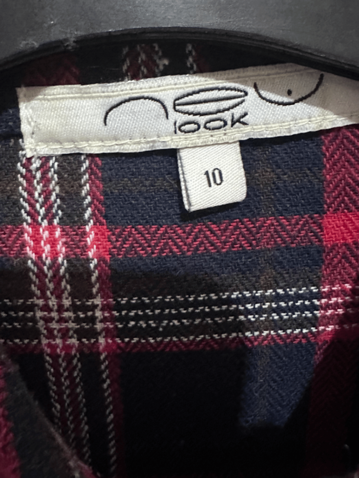 Studded collar plaid check shirt, photo 2