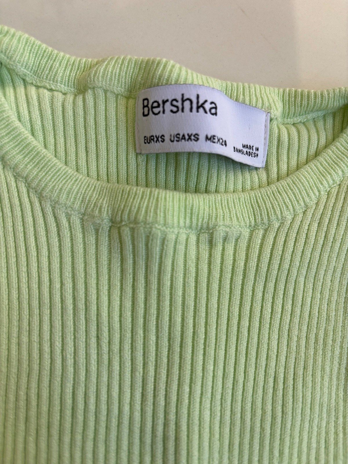 Bershka Ribbed Short Sleeve Top, photo 2