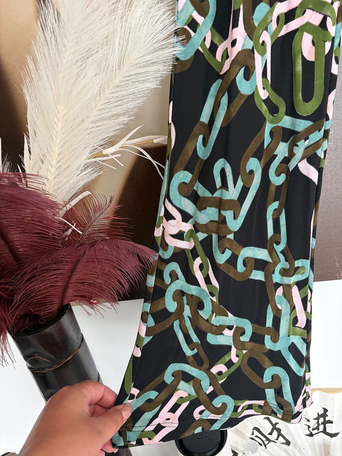 DVF Patterned Viscose Trousers, photo 3