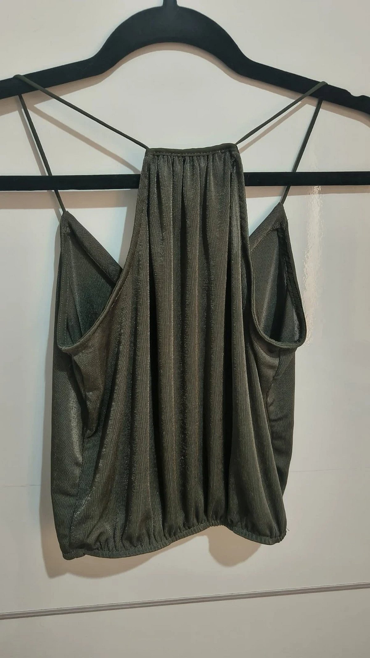 Maglia Cami Bershka verde oliva, foto 2