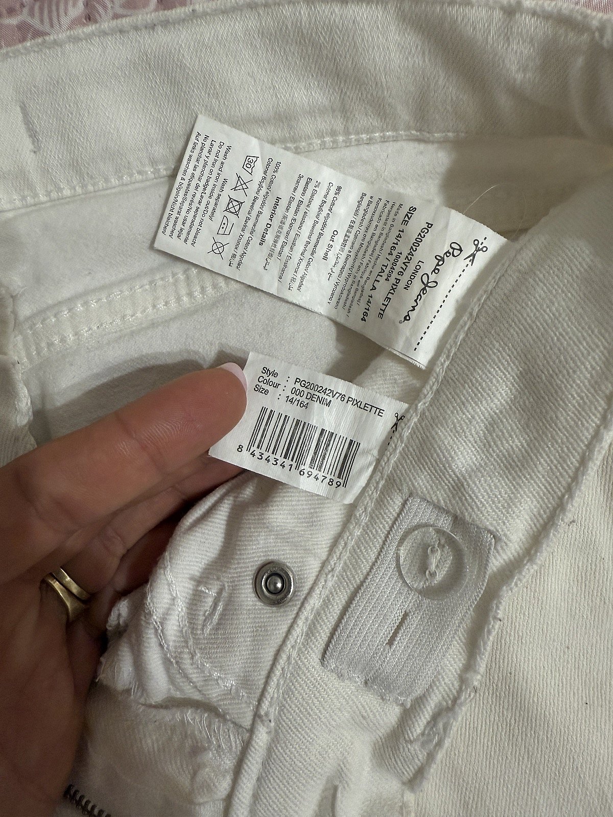 Pepe Jeans white skinny jeans - photo 4
