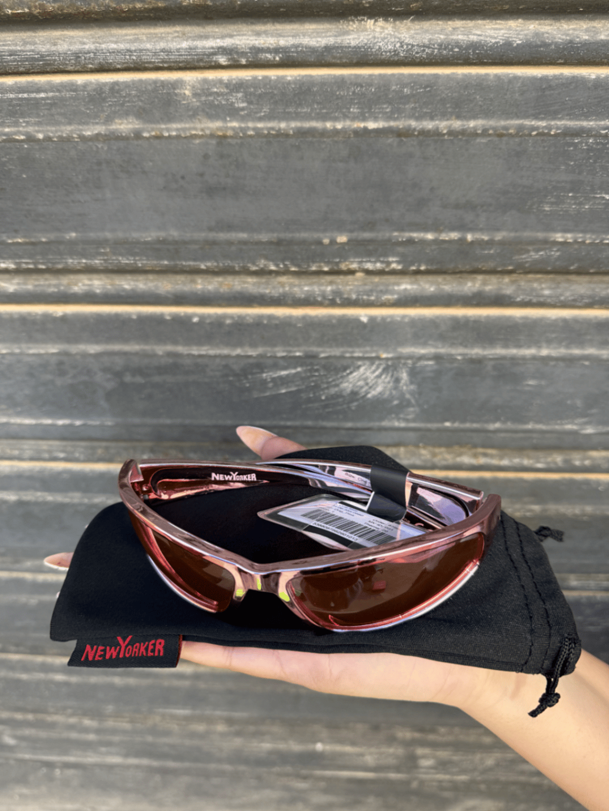 Pink Mirrored Sporty Sunglasses - photo 3