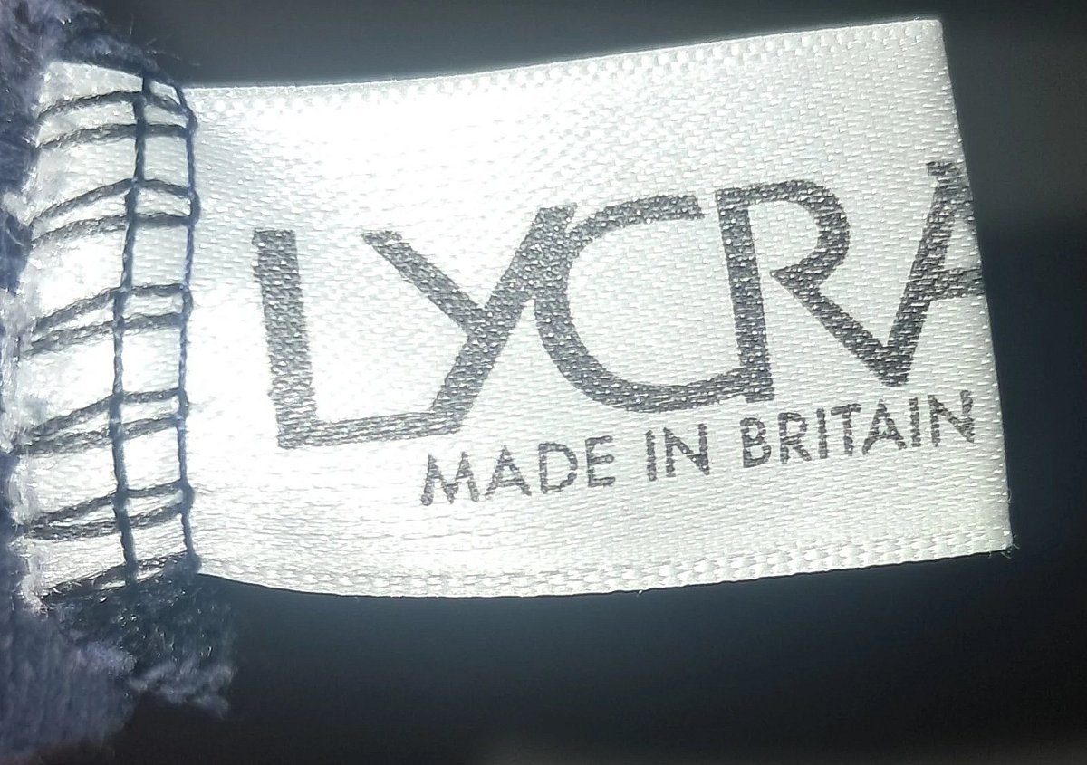 Authentic LYRCA Late 90s-2000s - 100% cotton - Navy blue cotton tank top, photo 8