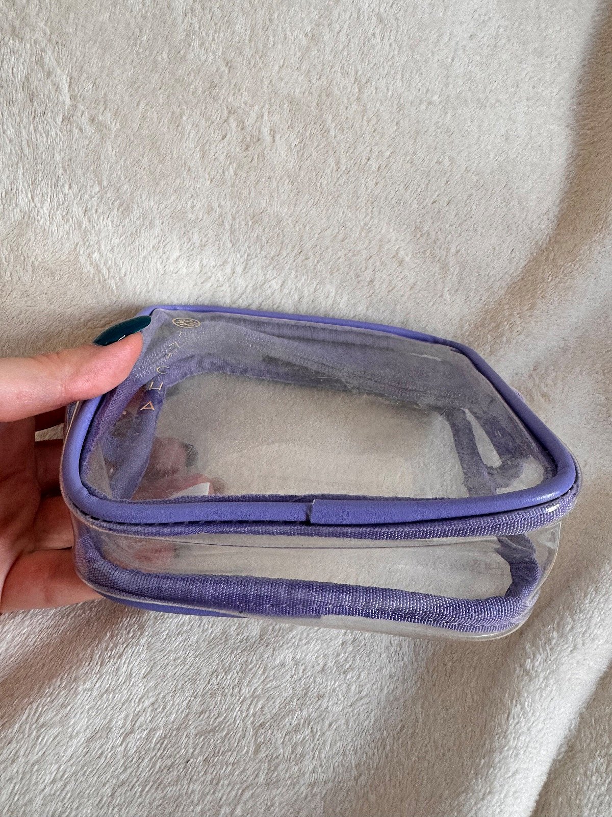Tatcha Purple Clear Travel Pouch - photo 2