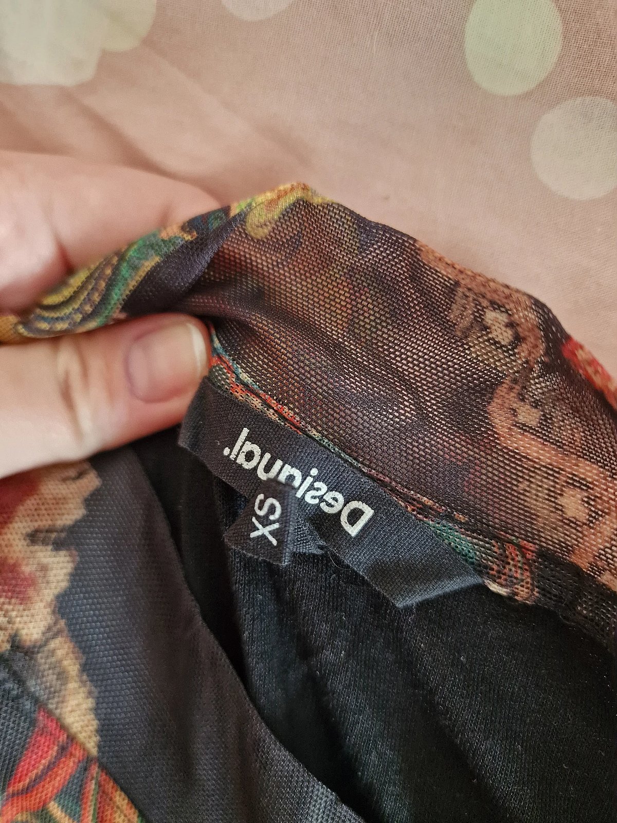 Desigual Patterned Mesh Mini Dress, photo 2