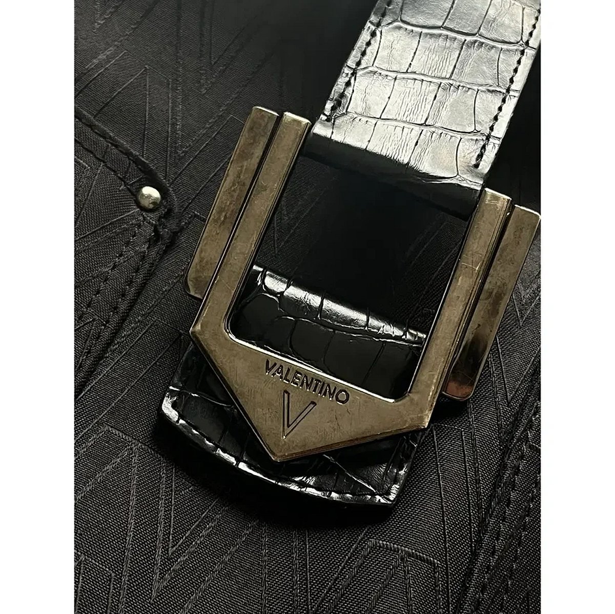 Mario Valentino black shoulder bag, photo 5