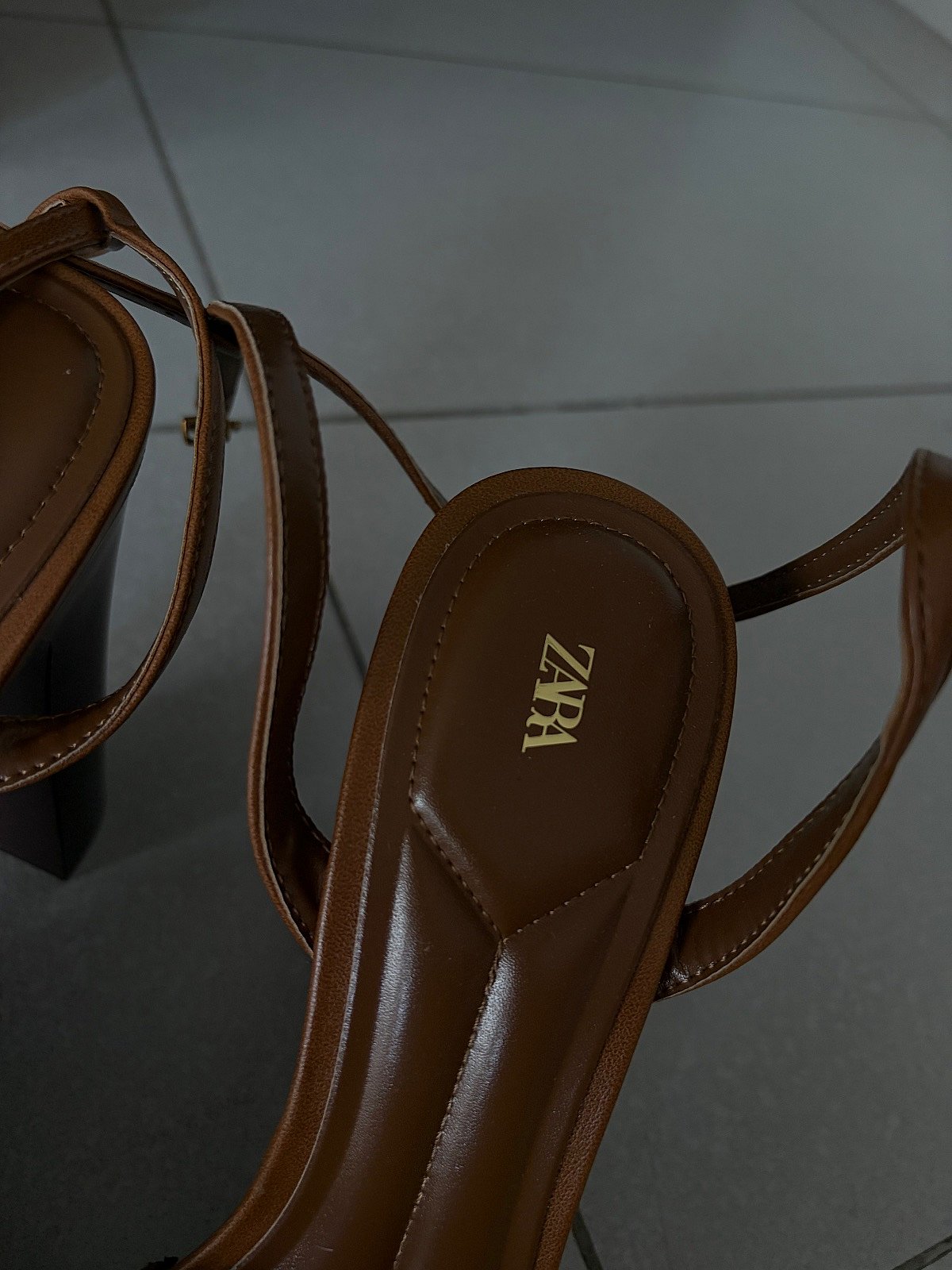 Zara brown platform block heels, photo 2