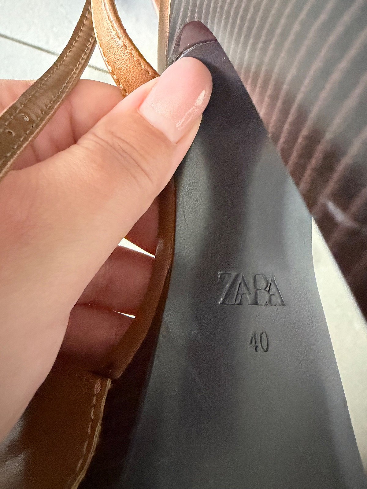 Zara brown platform block heels, photo 4