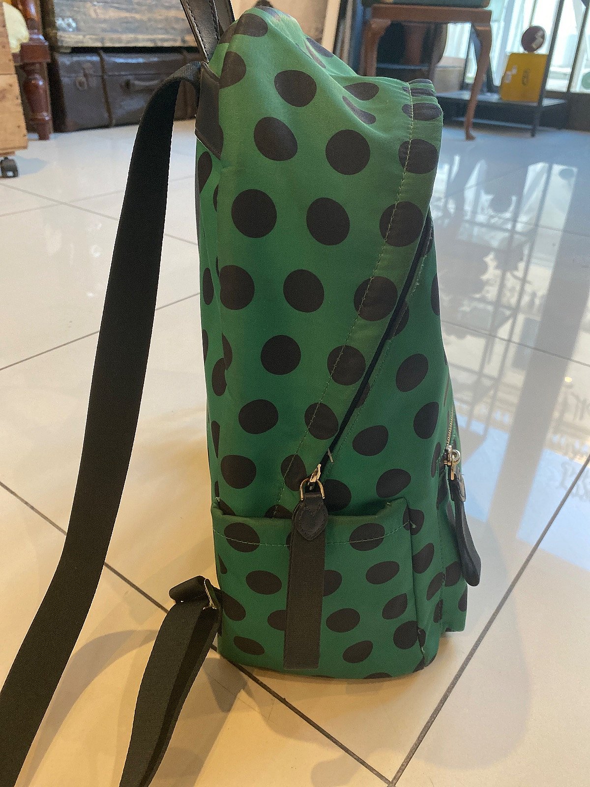 Kate Spade Green Polka Backpack, photo 2