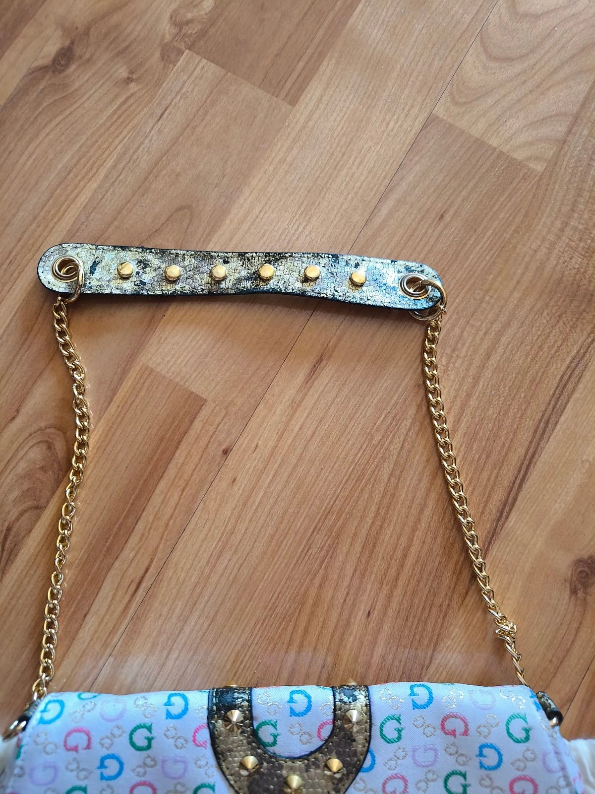 Guess colourful monogram shoulder bag, photo 3