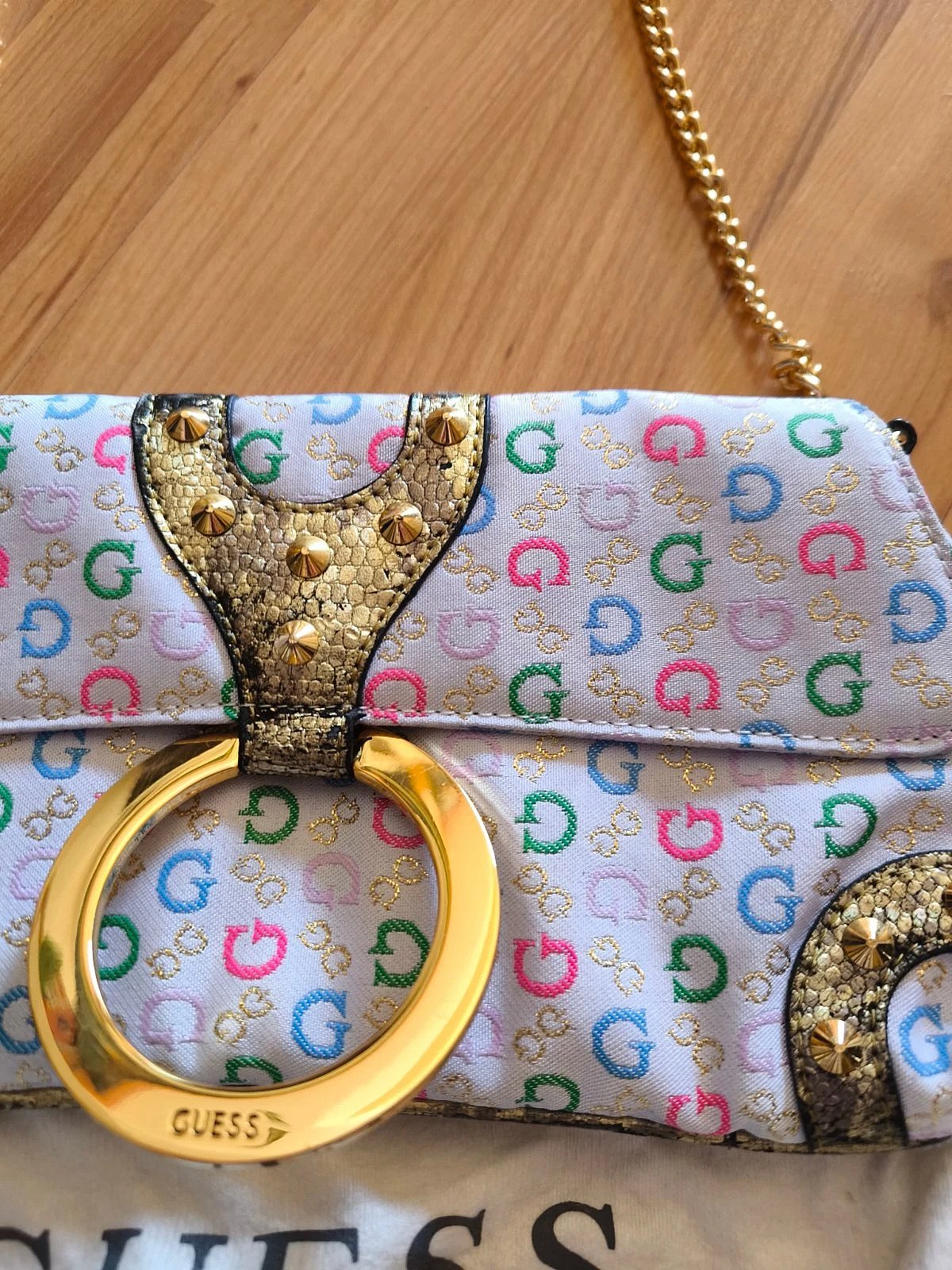 Guess colourful monogram shoulder bag, photo 2