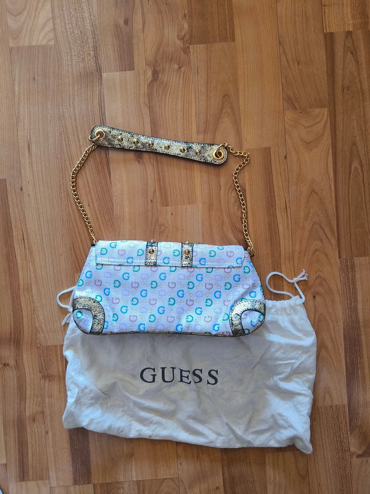 Guess colourful monogram shoulder bag, photo 5