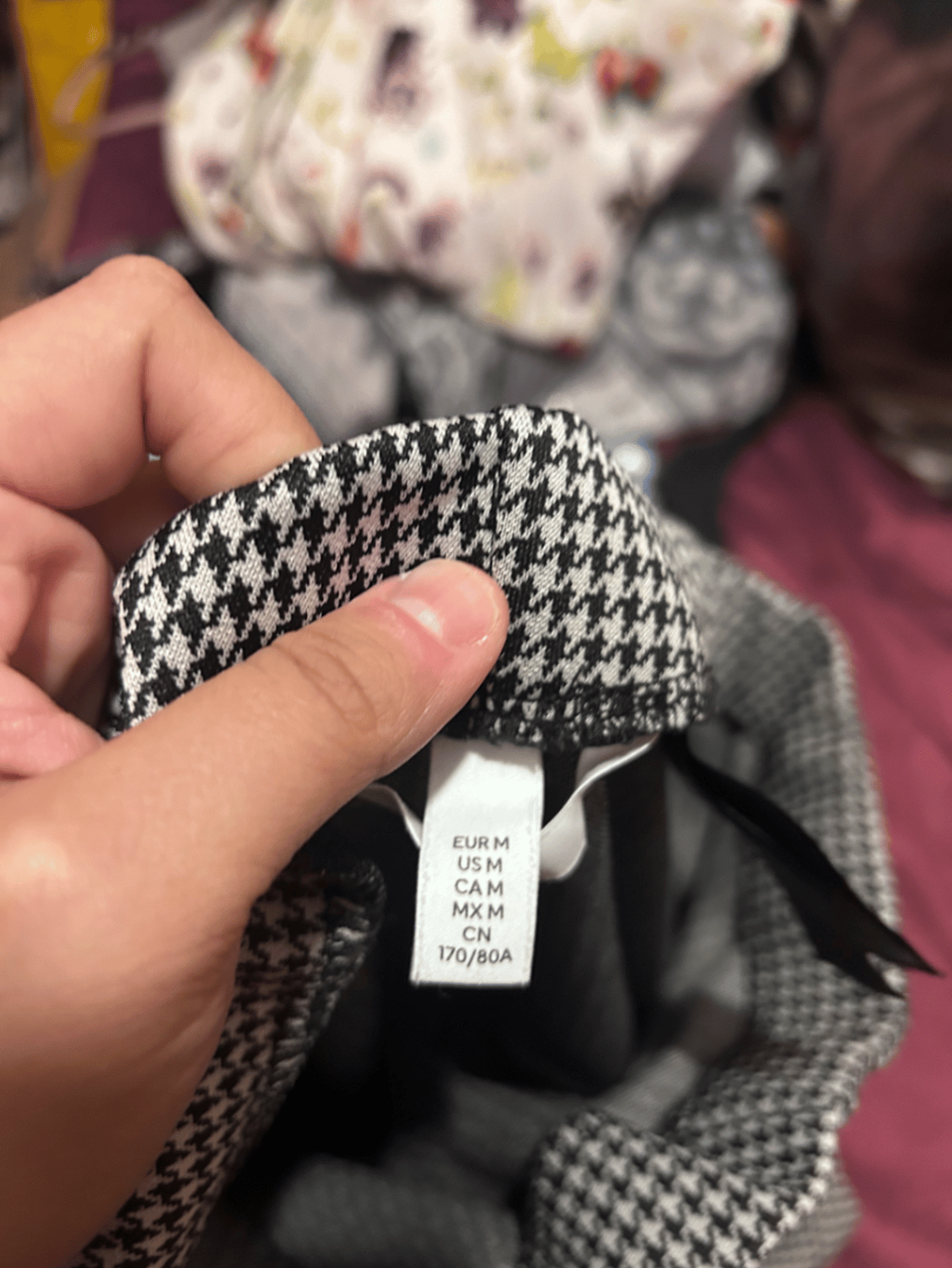 Houndstooth Pattern Flared Trousers - photo 4