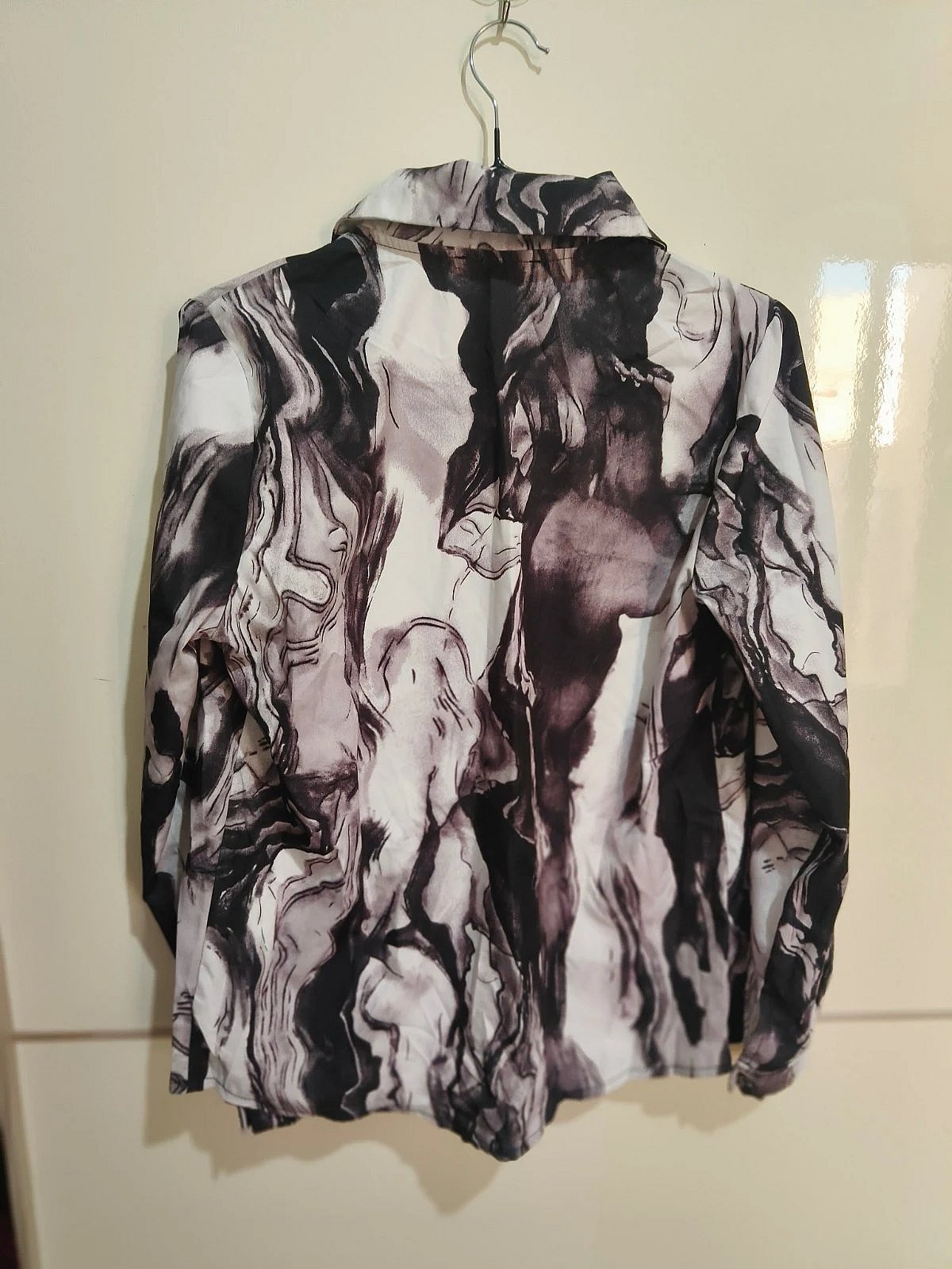 Abstract print button-down shirt, photo 3