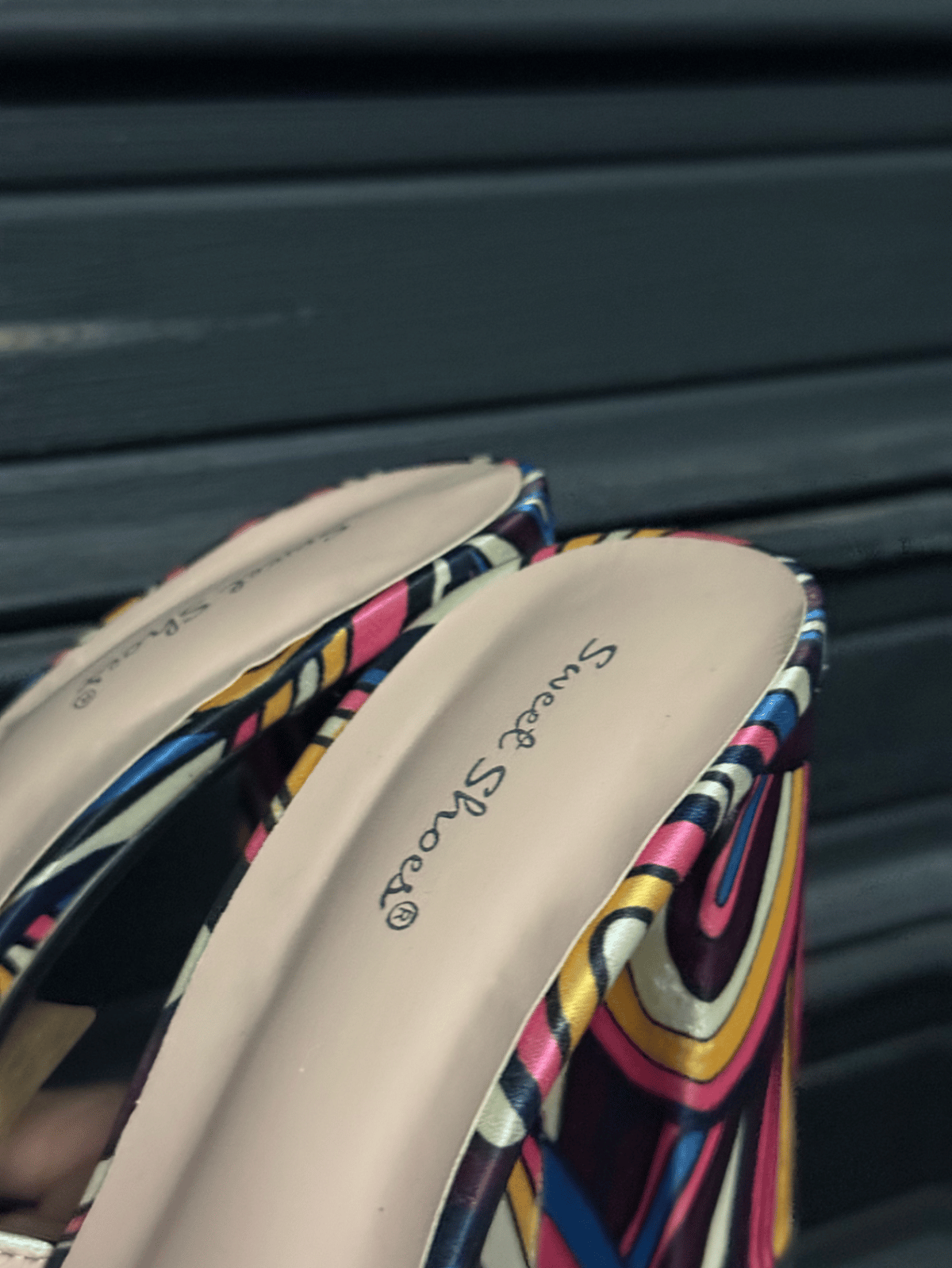 Psychedelic Platform Wedge Mules - photo 4