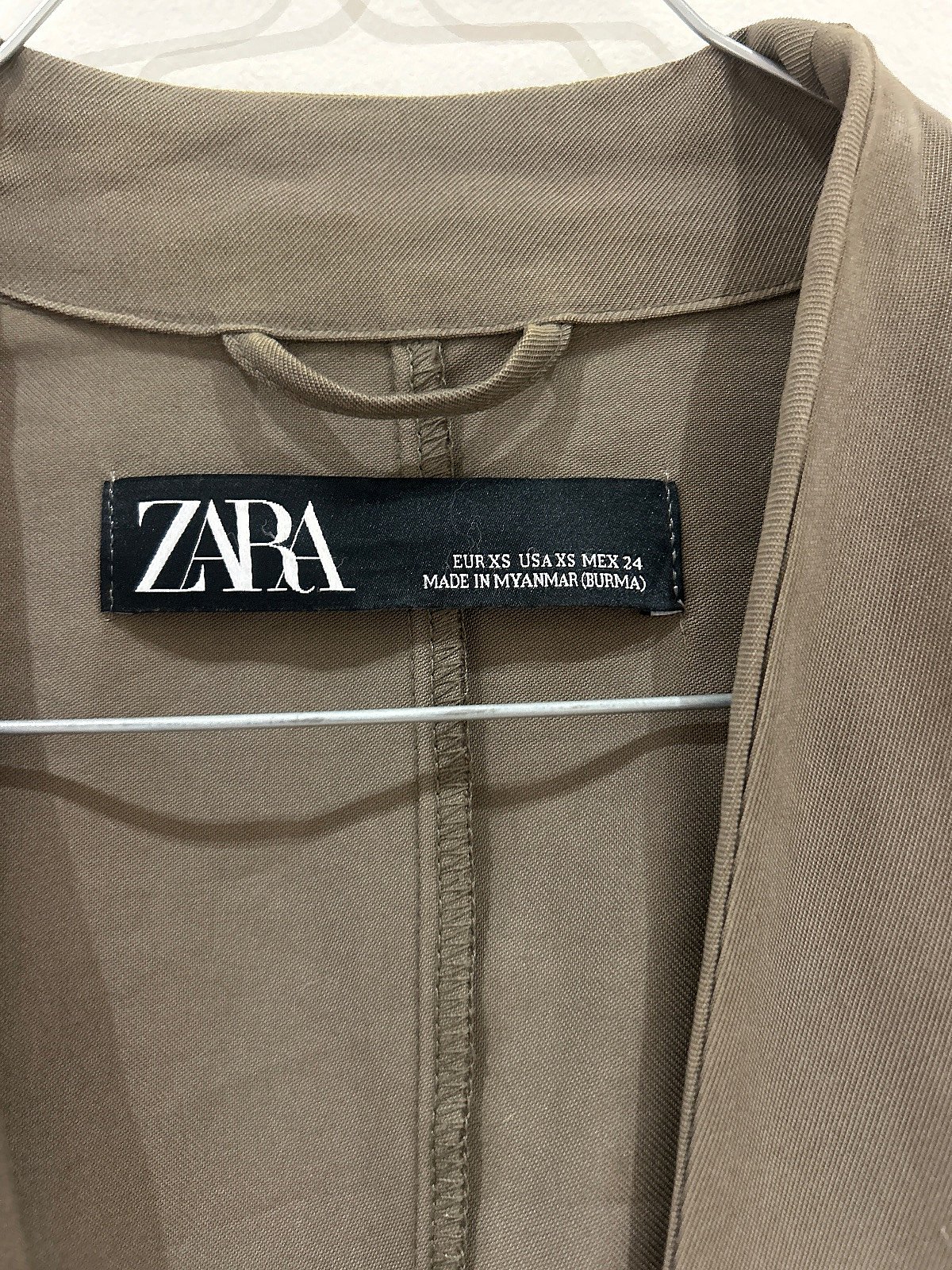 ZARA Khaki Drape Jacket (XS), photo 3