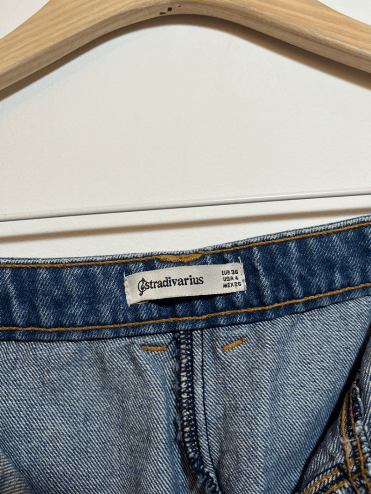 Stradivarius Floral Denim Mini Skirt, photo 4