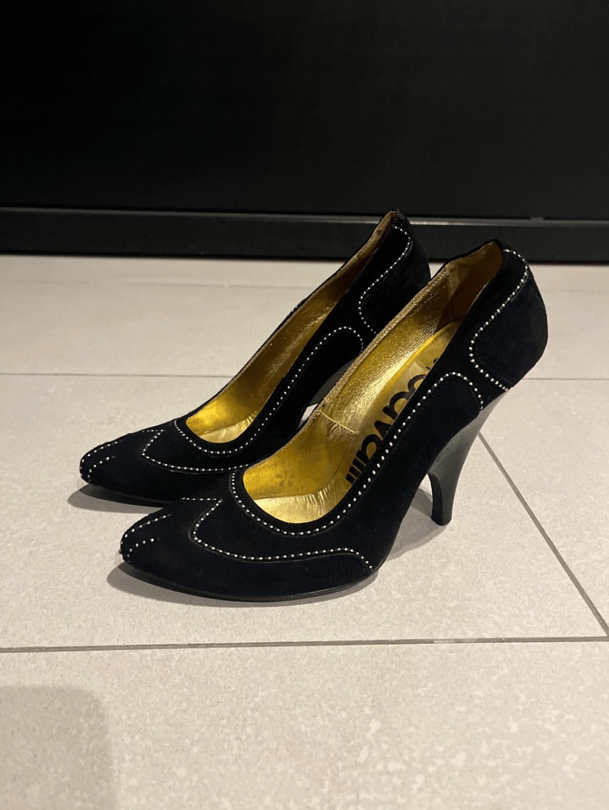 Black Suede Just Cavalli Heels, photo 2