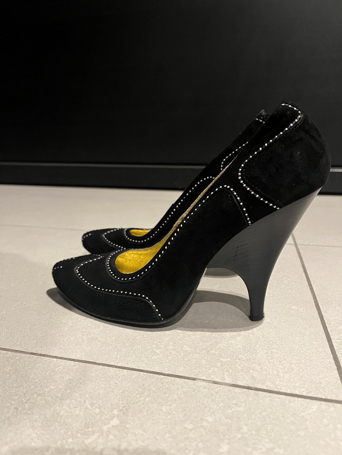 Black Suede Just Cavalli Heels, photo 3