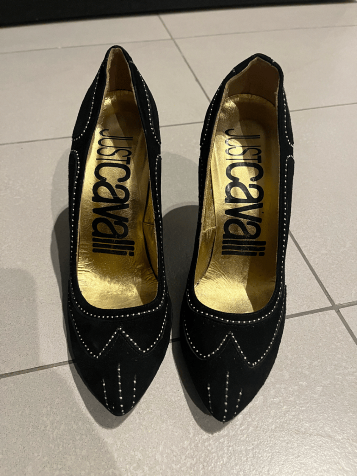Black Suede Just Cavalli Heels, photo 4