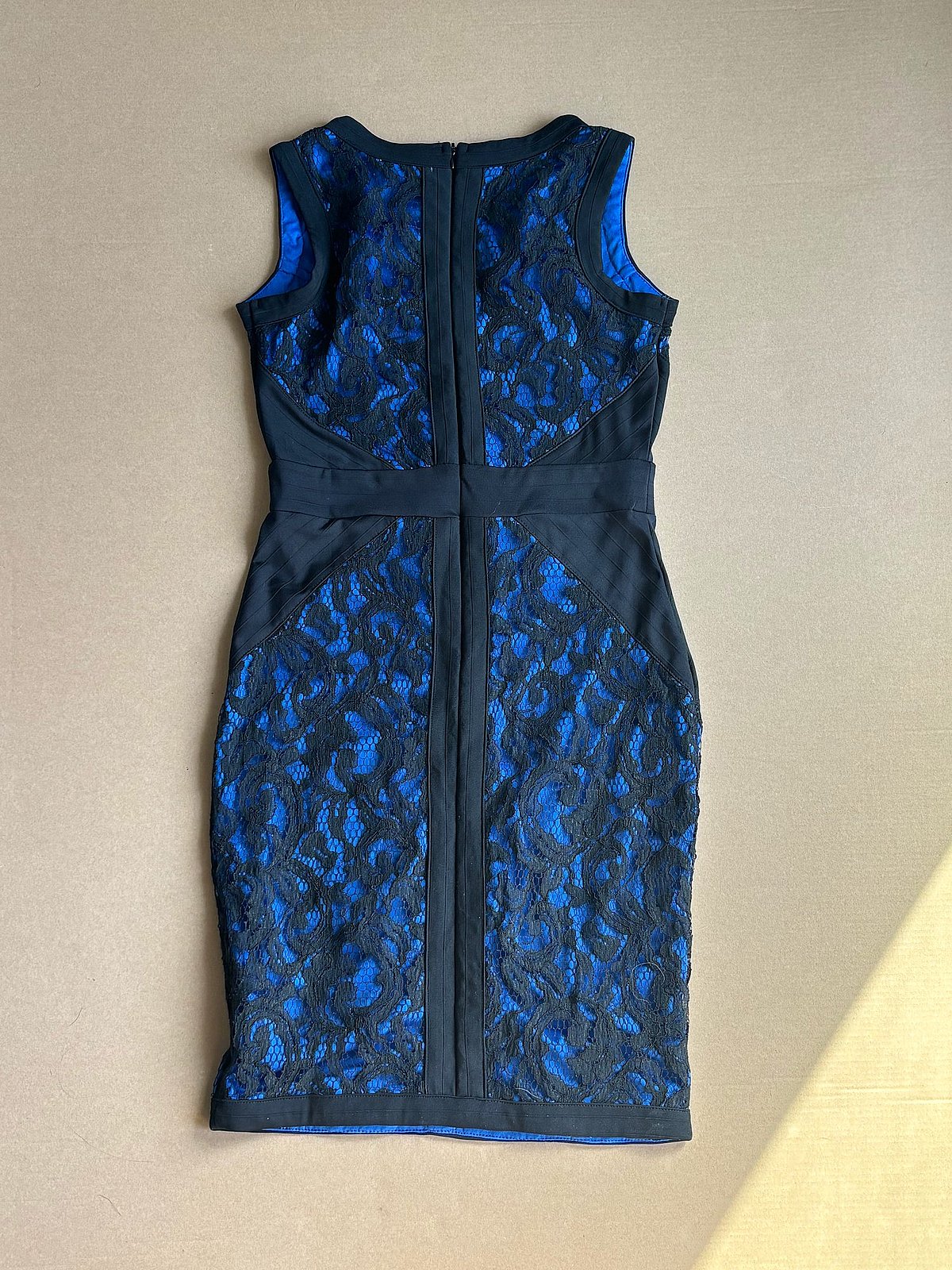 Emamoda Paris black lace blue dress, photo 3