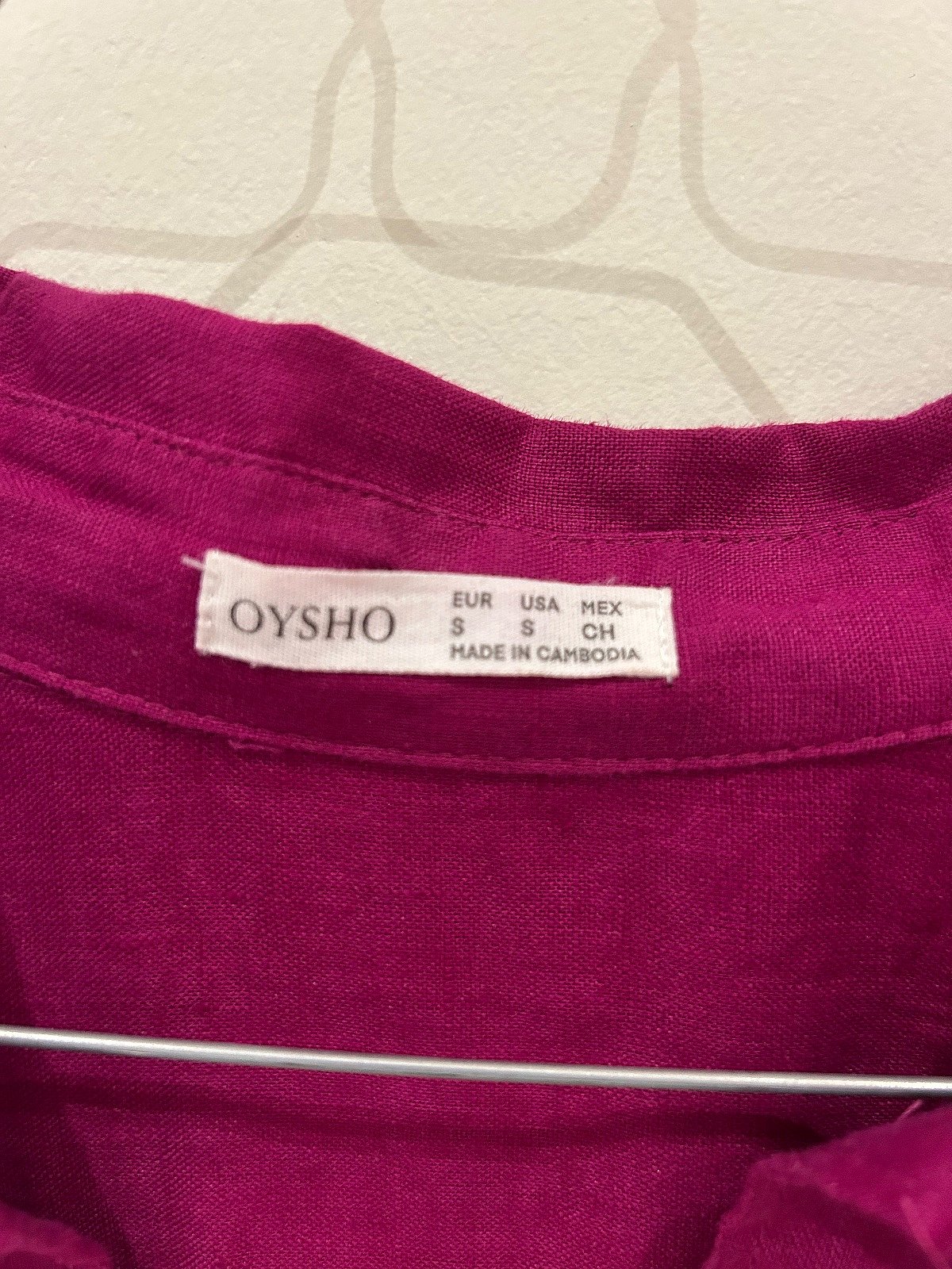 OYSHO Vibrant Pink Linen Shirt, photo 5