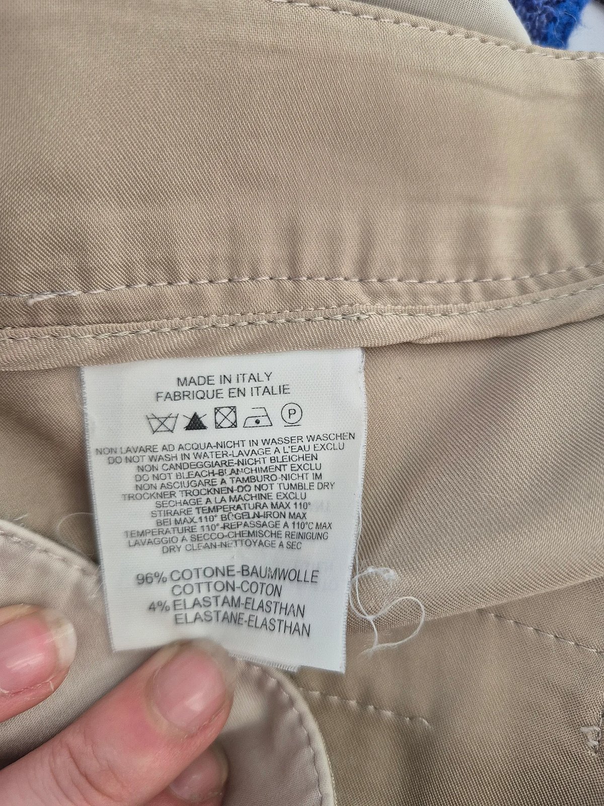 Fay Beige Cotton Pencil Skirt size M, photo 4