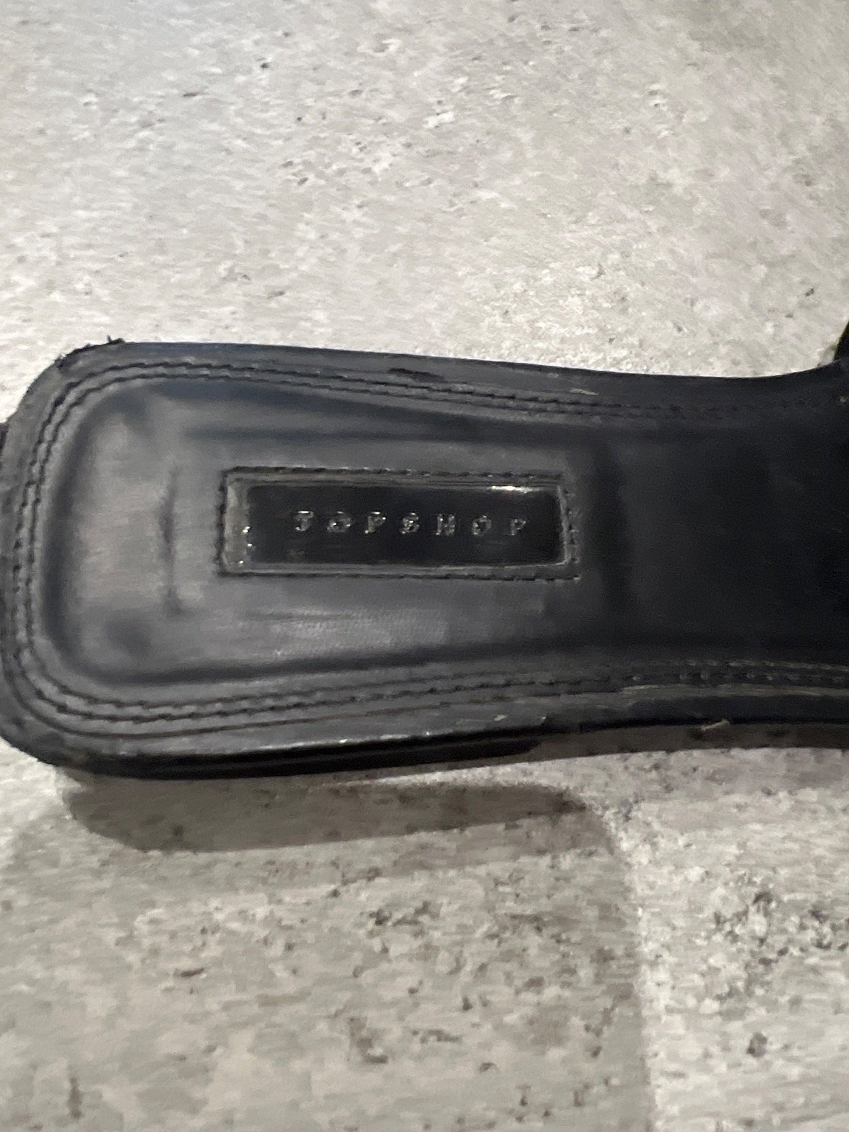 Topshop black padded sliders, photo 3