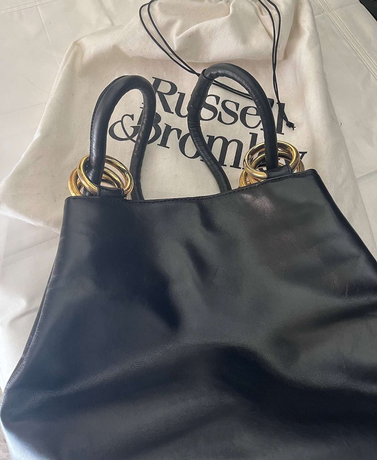 Russell & Bromley Classic Black Leather Shoulder Bag, photo 2